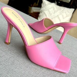 MARC FISHER heel sandals pink size 8,5